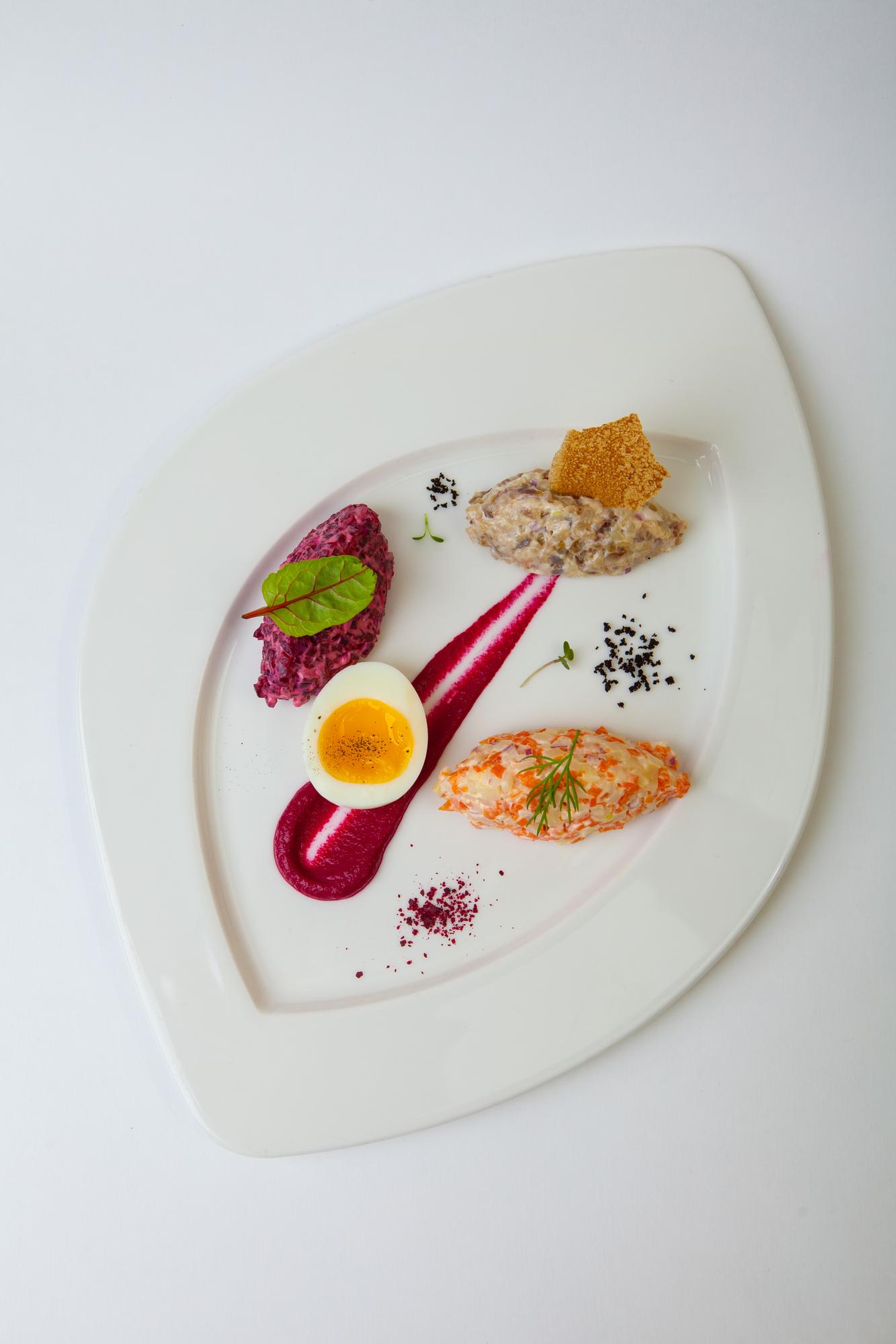 Presentazione del piatto e plating moderno